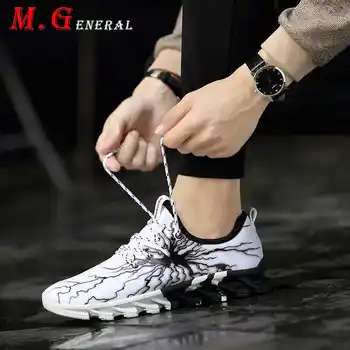 

Blades Men's Sneakers Mesh Breathable Men Casual Shoes Lightning Slip-on Mens Shoe Couple Platform Vulcanized Shoes 2020 Hot C59