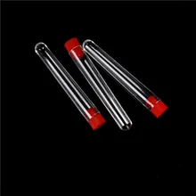 

10pcs 16x100mm Clear Plastic Test Tubes With Caps Lab Round Bottle Tubes Laboratory ToolsAA