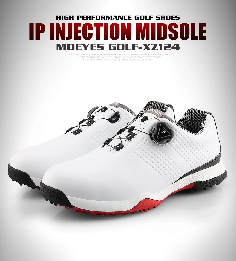 PGM обувь для гольфа мужская водонепроницаемая Спортивная обувь с пряжкой и сетчатой подкладкой дышащие кроссовки мужские Противоскользящие тренировочные туфли