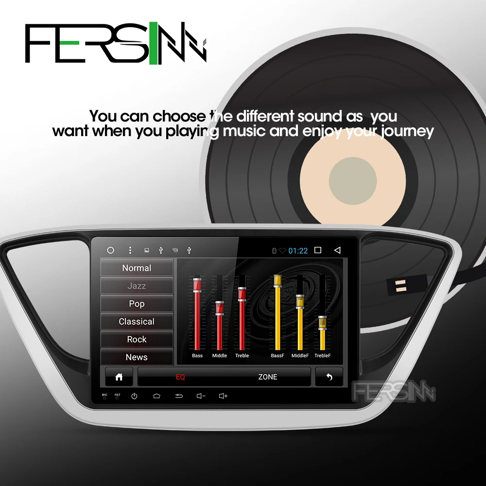 Best Fersinny C17YN9060 Car DVD GPS Player For new Hyundai Verna 2017 Car PC Headunit Car Radio Video Player Navigation 2 din gps dvd 3