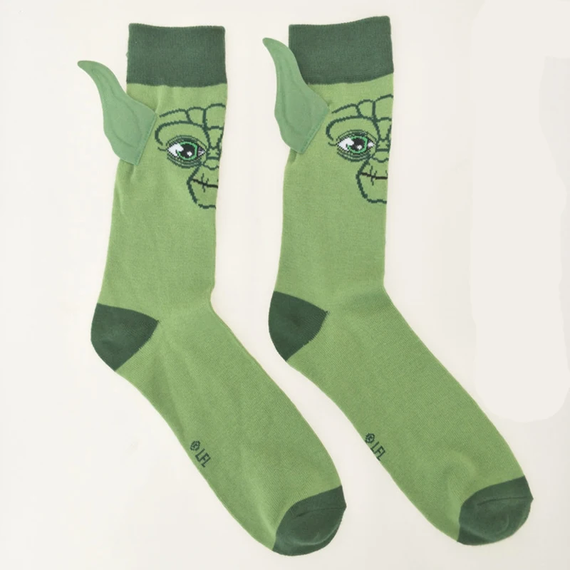 Модные милые детские носки с изображением Йоды и мандалориана, носки для косплея «Звездные войны» для мужчин и женщин, весенне-осенние носки - Цвет: a