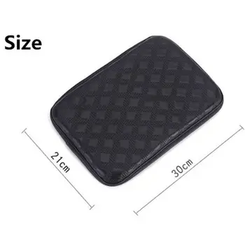

Car Car Armrests Cover Pad Trim Cover Center Cushion Accessories 30cm*20cm Black