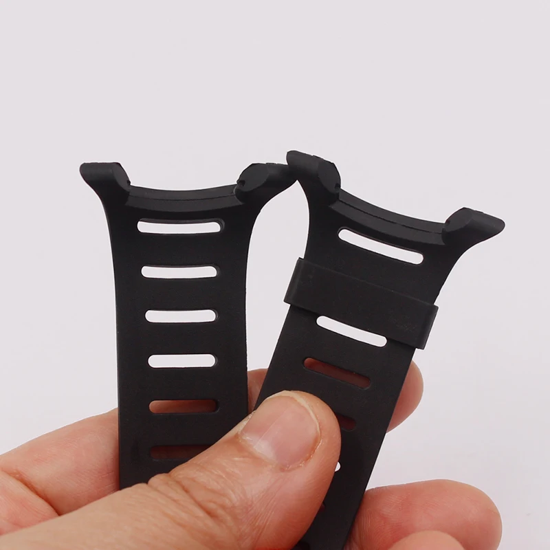 Watch Accessories Soft Rubber Silicone Strap  For SUUNTO  T Series  T1 T1C T3 T3C T3D T4C T4D Men Women's Watch Strap