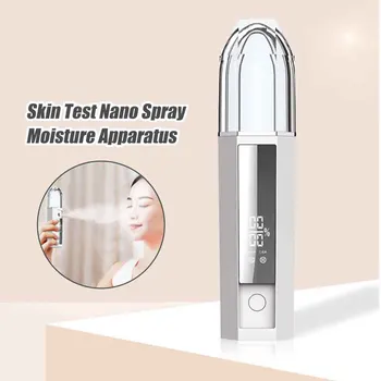 

Nebulizer ABS LCD Display Handheld Cool Mist Home Hair Atomization Portable Facial Steamer Mini Skin Tester Sprayer Moisturizing