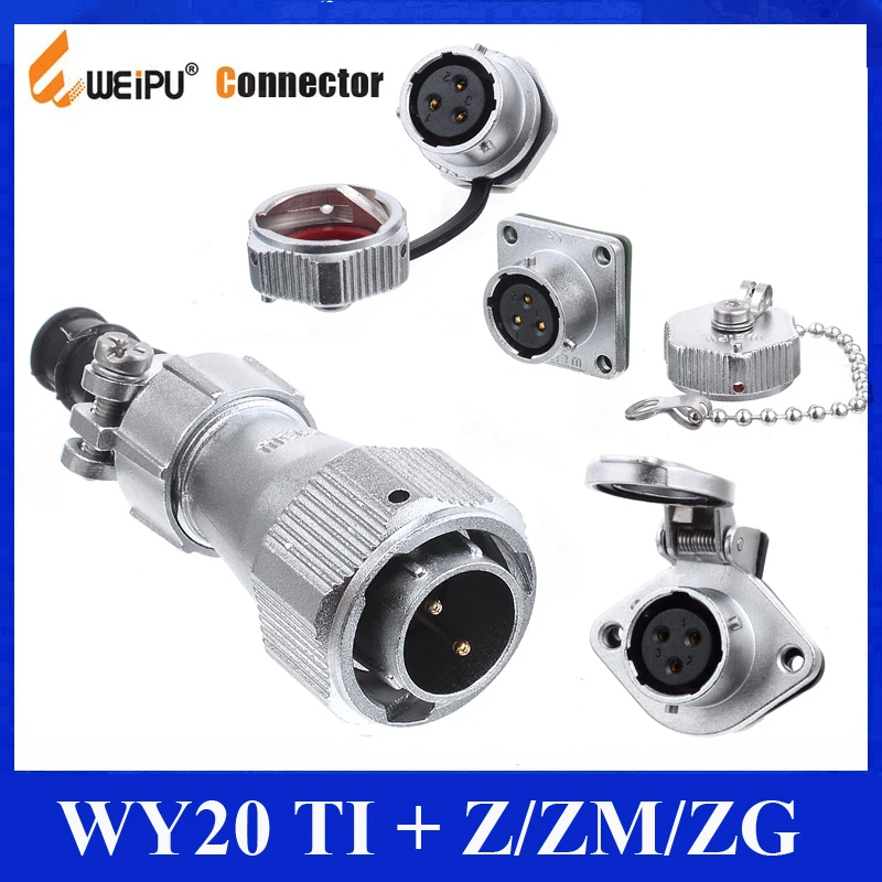 Разъем Оригинальные Weipu WY20 TI + Z ZM ZG 2 3 4 5 6 7 9 12-контактный Male вилка кабеля в рукаве