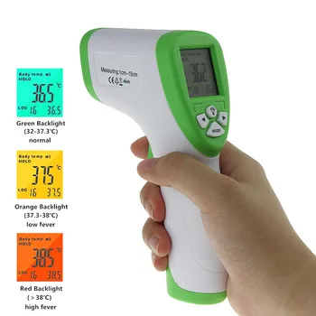 

Digital Thermometer Infrared Baby Adult Forehead Non-Contact Thermometer Forehead Hand Infrared Thermometer With Lcd Backlight