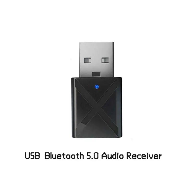 Bluetooth 5,0 аудио приемник реальные стерео Динамик аудиоприемник Bluetooth адаптер для автомобильного комплекта Беспроводной Aux 3,5 мм Джек - Цвет: USB Bluetooth 5.0