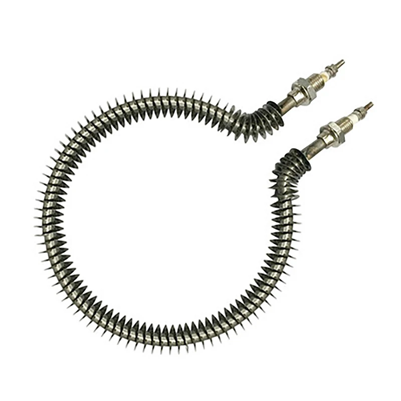 350W/600W Stainless Steel Fin Heating Tube, Round Air Dry-fired Finned  Tubular Element 220V Electric Heating Rod - AliExpress