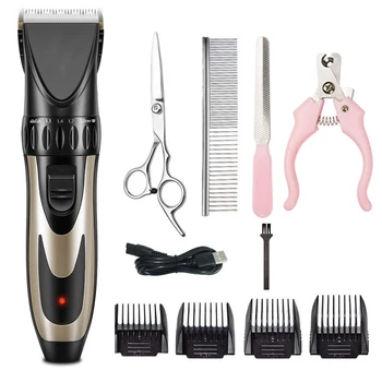 

1 Set Rechargeable Cat Dog Hair Trimmer Electrical Pet Hair Clipper Remover Cutter Grooming Pets Hair Cut Machine hair remover