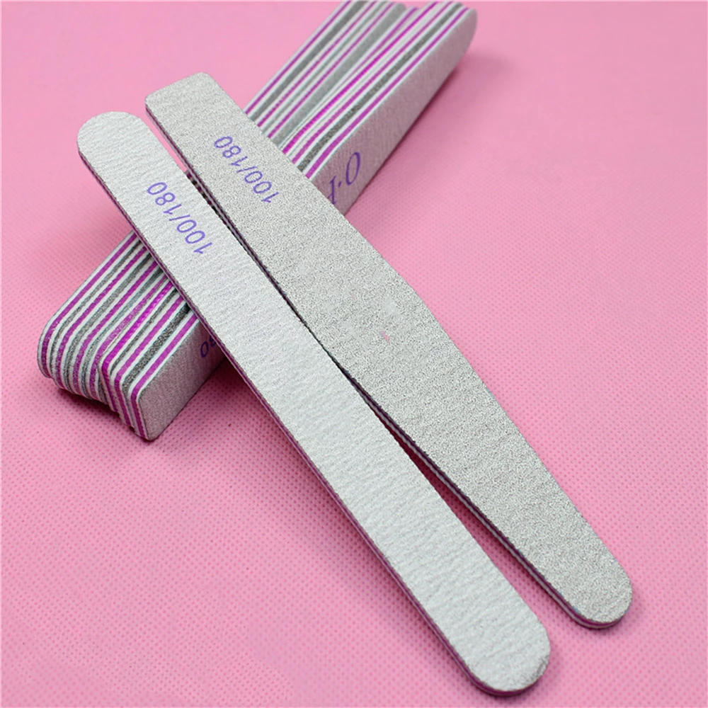 Набор пилок для ногтей 5 шт./лот набор маникюра и педикюра серых инструменты с УФ