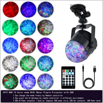 

2019 Hot 15 Color Remote Control Water Wave Pattern Flame Night Christmas Day Lawn Decoration Lights S7 #5