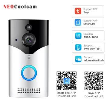 

NEOCoolcam Tuya Video Doorbell Wireless WiFi Home Security Door Bell Visual Intercom Recording PIR Motion Detector Smart Life