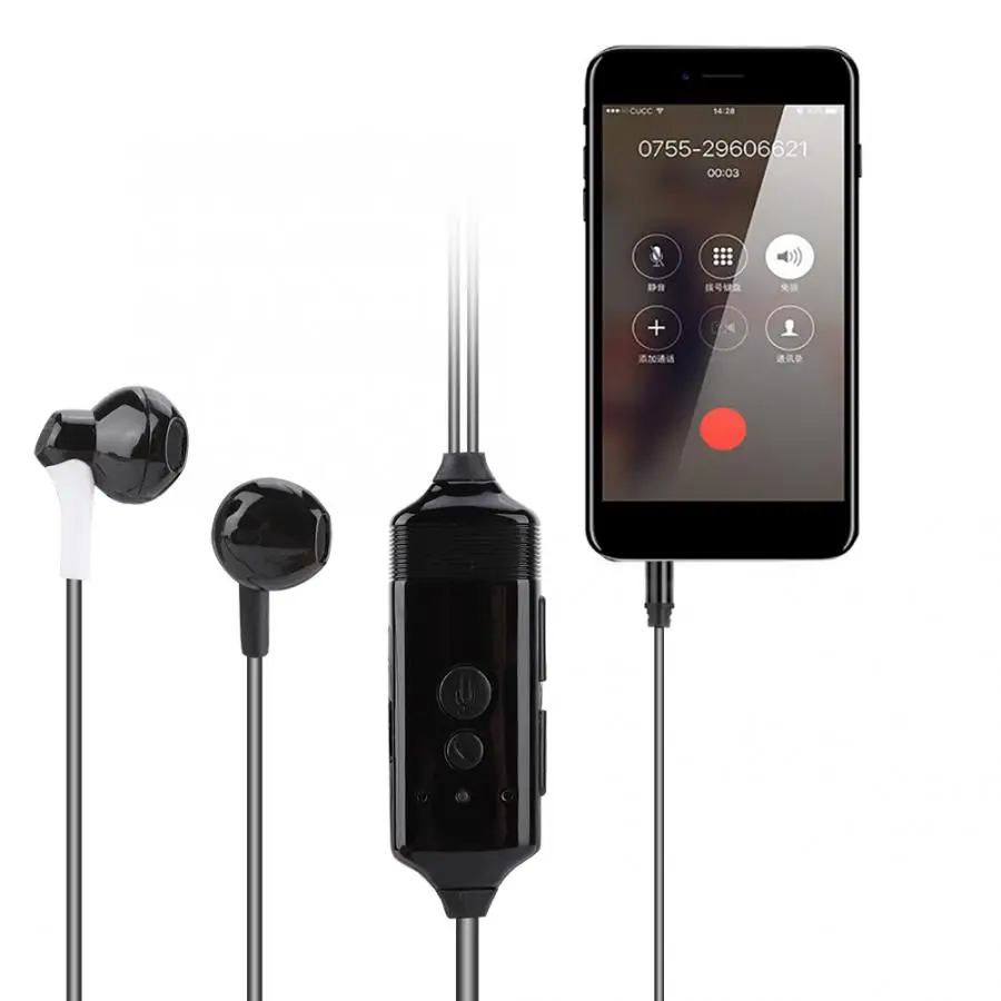

New Earbuds Cellphone Call Recorder Bluetooth In-ear Recording Earphone for iPhone Recording Earphone