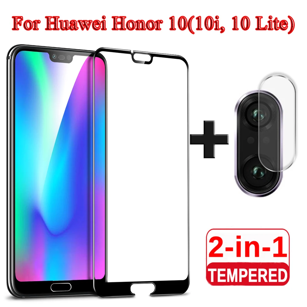 

2 in 1 Screen Protector For Honor 10 Glass Back Camera Lens film For Honor 10 lite Tempered Glass On Huawei Honor 10 10i Glasses
