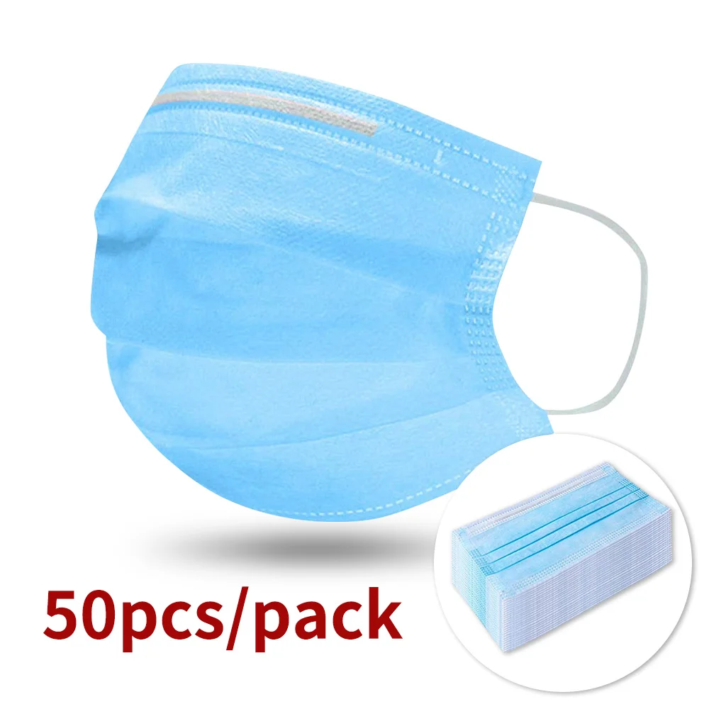 

big stock 50pcs 3 layers Disposable Face Mask