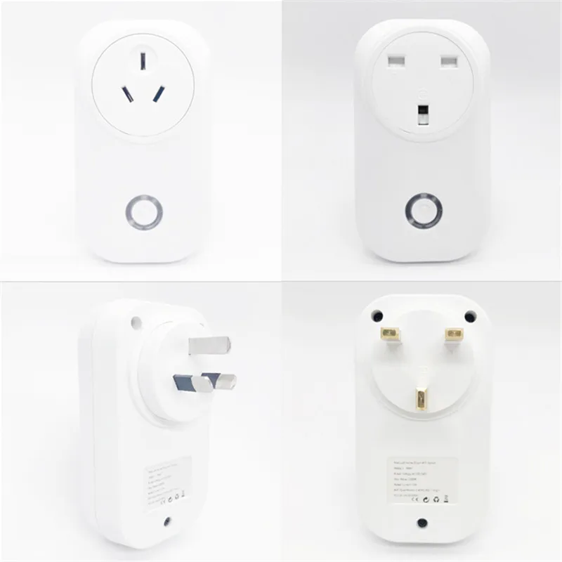 Умная вилка EU/US/UK/AU/BR умная розетка Wi-Fi Умный дом Wifi вилка Голосовое управление Совместимо с Alexa Google Home IFTTT