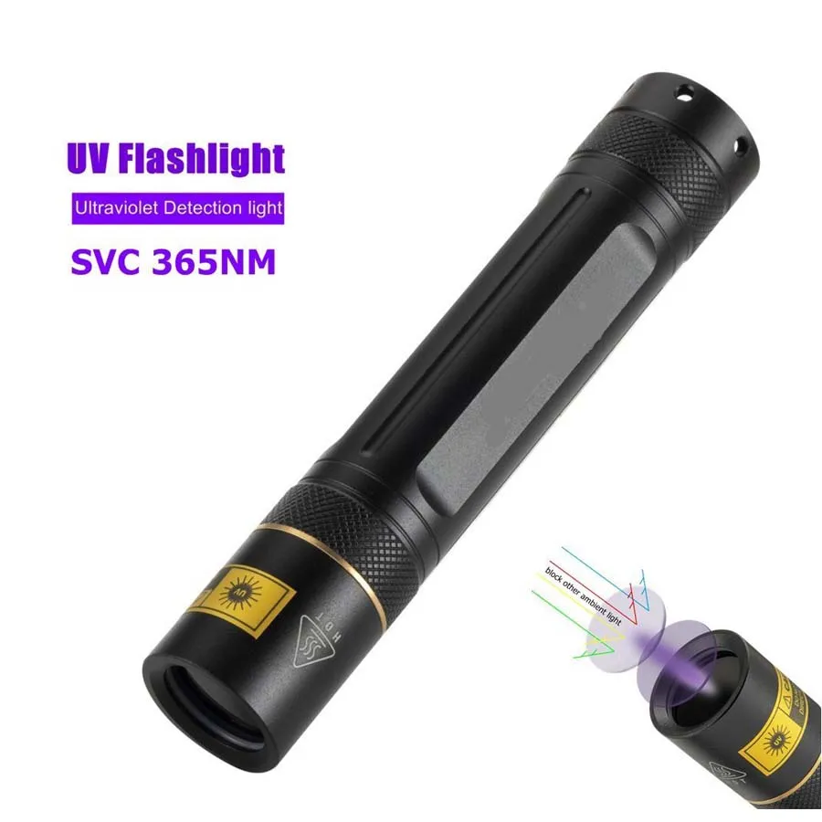 

NEW SV003 led UV flashlight 18650 scorpion ultra violet ultraviolet money detector for Pet Stains Hunting Marker Checker