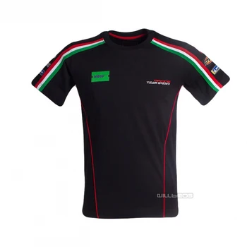

2020 Motorcycle Locomotive Black T-shirt for Aprilia Team Racing Biker Mens Jersey Motocross Summer Short Sleeve