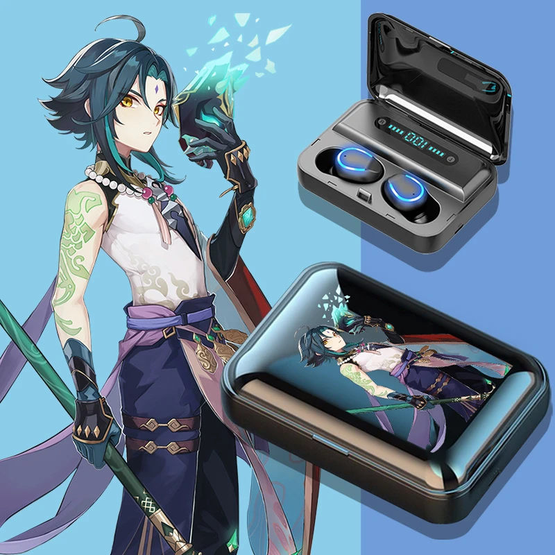 Gen心 インパクトのあるbluetoothイヤホン Zhongli Xiao Klee Enti Keqing Barry Coplay Android ワイヤレス充電ボックス用 5 0 アニメ コスチューム Aliexpress