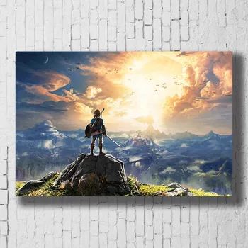 

Wall Art Framed Legend Magical Zelda Painting Vikings Pictures Home Decor Canvas Living Room 1 Pieces HD Printed Game Poster