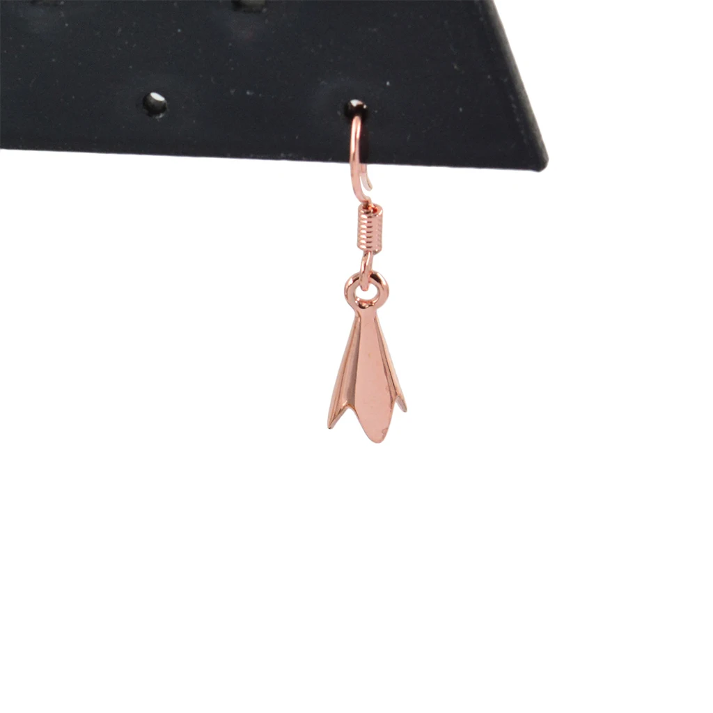 10pcs  Jewelry Components Rose Gold DIY Beadings Findings Earring Hooks with Flower Cups Earwire Fittings For Bead Crystal Pearl