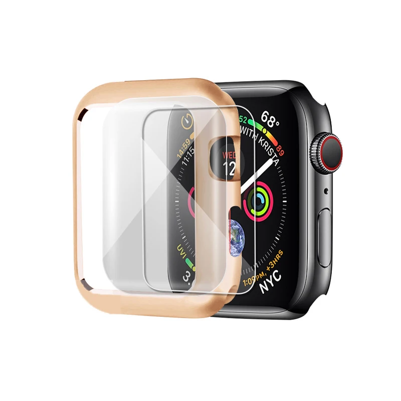 Магнитная Крышка для apple watch 5 4 44 мм/40 мм чехол для apple watch 3 2 1 42 мм/38 мм iwatch band 5 Защитная пленка для экрана