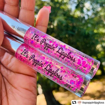 

100PC Personalized Eyebrow Eyelash Bottle Sticker Custom Cosmetic Tube Sticker Transparent Lip Gloss Label Custom Name Sticker