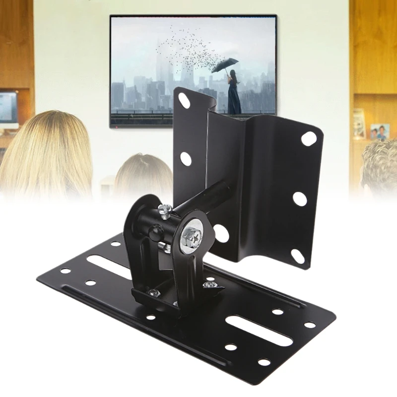 Universal Home Theater Steel Adjustable Speaker Ceiling Wall Mount Brackets LX9A