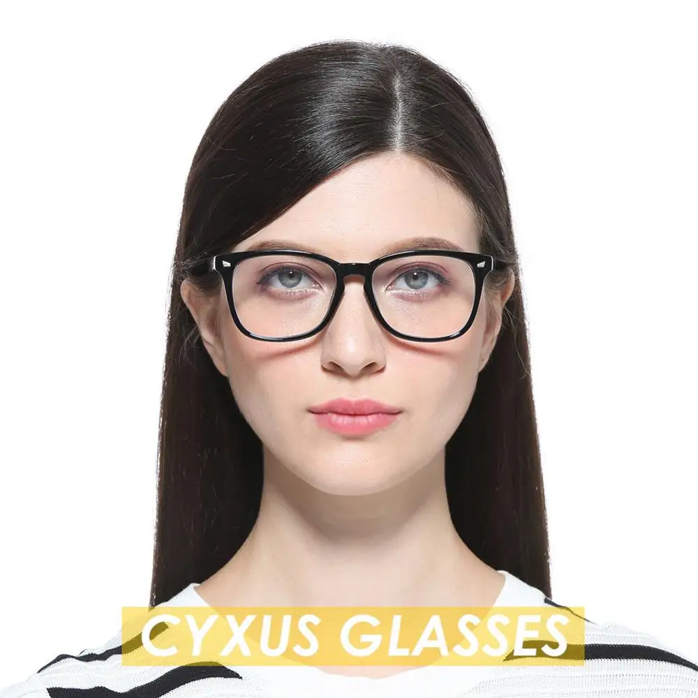 Cyxus Blue Light Filter Computer Glasses for Men Anti Eyestrain UV Clear PC Lens TR90 Frame for Women Upgrade Eyeglasses  8182 clear blue light glasses Blue Light Blocking Glasses