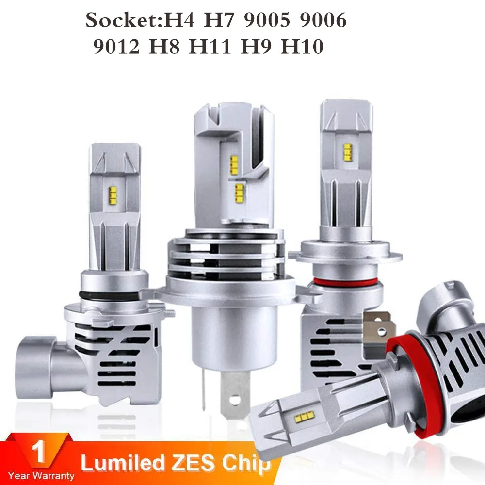 

2Pcs Mini H4 H7 H11 Car Led Headlight 110W 15000LM 9005 9006 9012 H8 Hir2 Led Light Bulb Ampoules 6000K 12V Auto Lampadas
