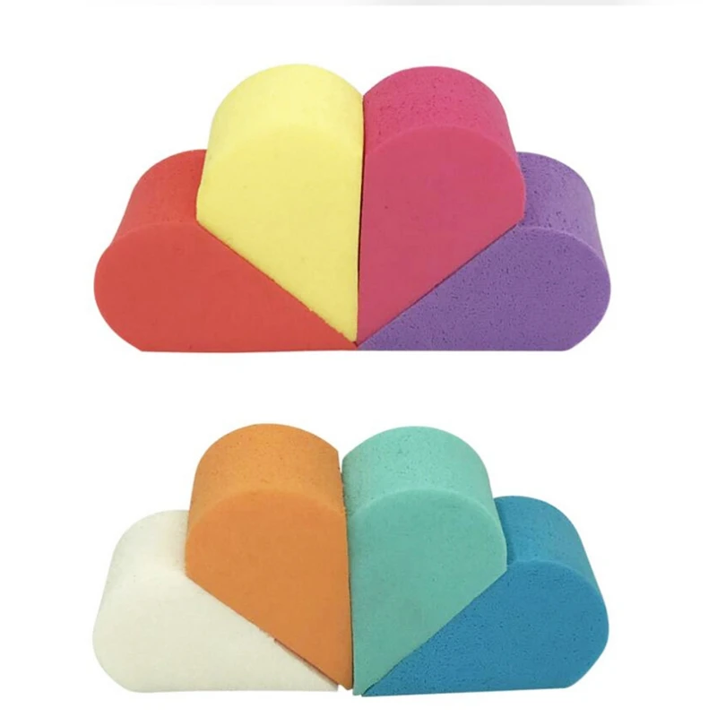8PCS Beauty Foundation Puff Triangle Petal Portable Practical Sponge Soft Cosmetic Puff Face Makeup Tool Powder Puff Maquiagem