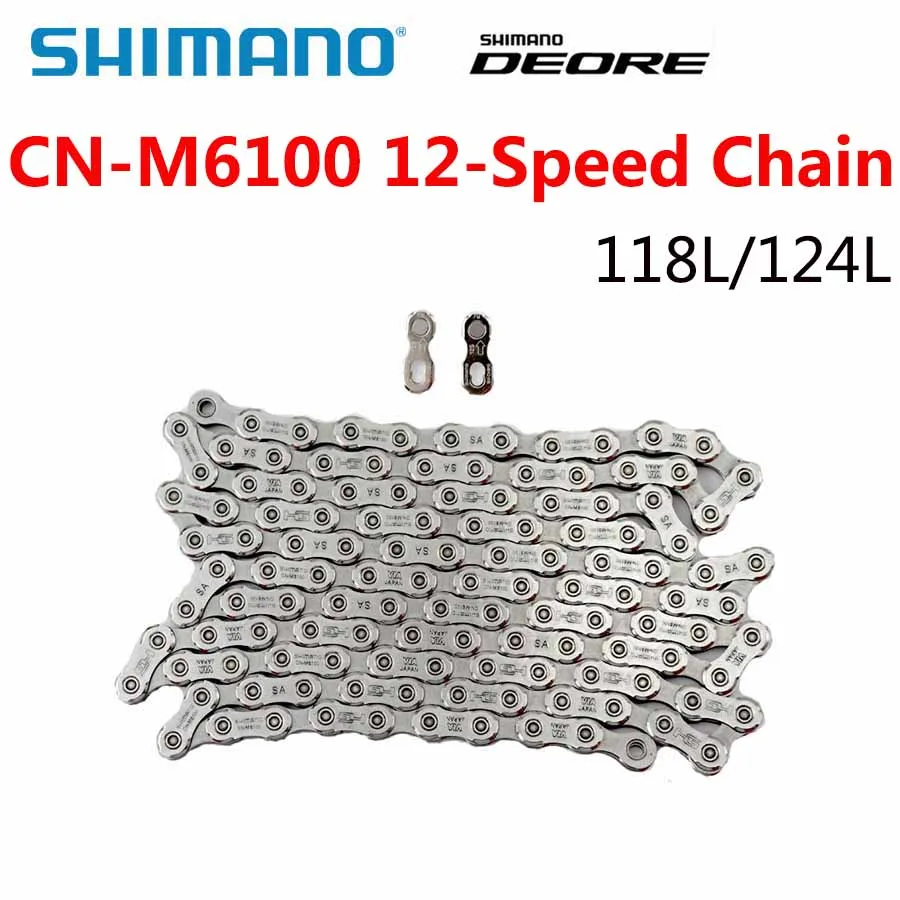 New Arrival Shimano Deore CNM6100 CN M6100 Chain 12Speed 118L Quick