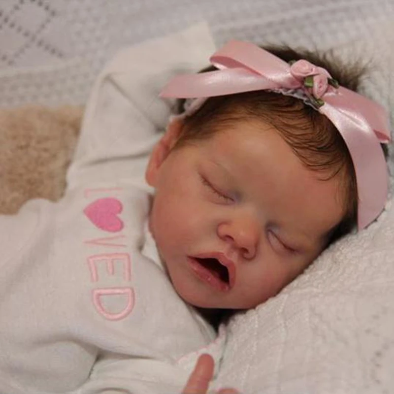 17 дюймов реалистичные reborn baby doll девушка сопровождать играть девочка игрушка