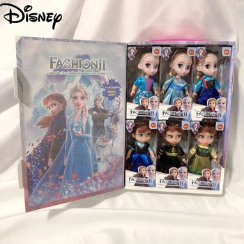 

Frozen2 Elsa Anna Princess Doll Accessories Sets Salon Dolls Toys Fashion Cute Cartoon Kids Play House Doll Box For Chidren Gift