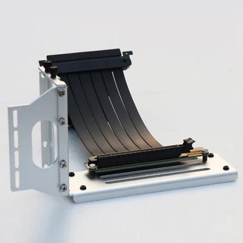 

PCI- E 3.0 16X Graphics Card vertical kickstand base ATX case Flexible Connector Cable Riser Card Extension Port Adapter for GPU