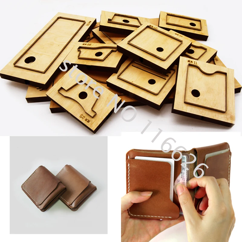 

DIY leather craft cardholder folded wallet die cutting knife mold metal hollowed punch tool steel blade template 10.5x8.5cm