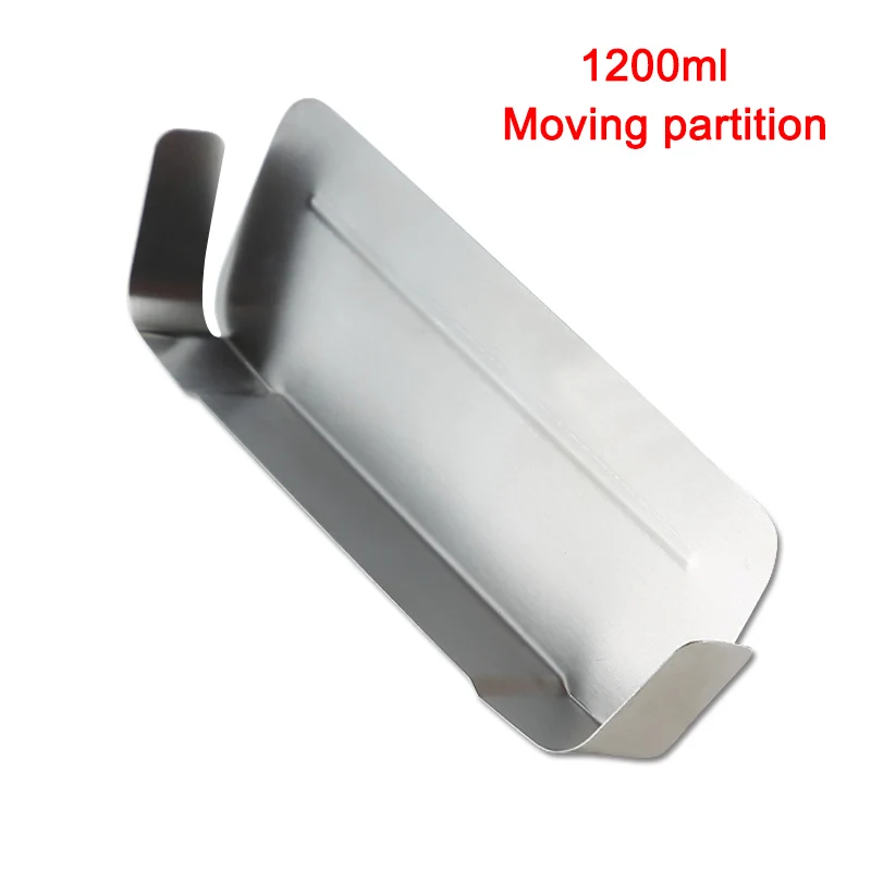 Moving partition-120 Нержавеющая сталь Коробки для обедов 3/2/1 отсек Металл бенто Коробки для обедов контейнер MYDING - Цвет: Moving partition-120