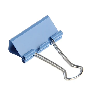 

24Pcs Colorful Metal Binder Clips File Paper Clip Office Supplies 32mm Width DXAC