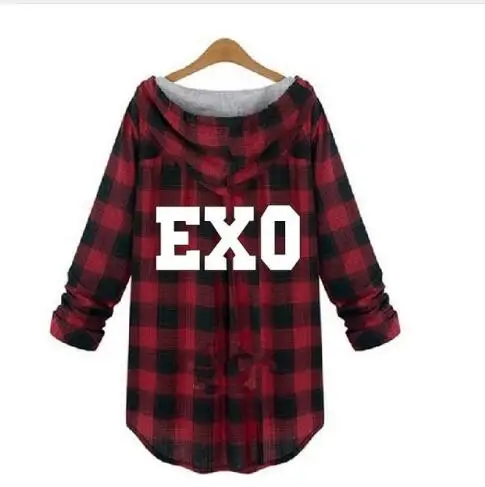 New Kpop exo SEHUN biology hoodie large yards lovers k-pop sweatshirt hood EXO with clothes Kpop streetwear clothes - Цвет: 25