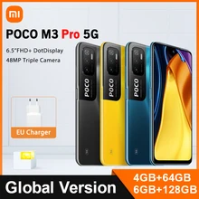 Global Version POCO M3 Pro 5G Smartphone 64GB/128GB NFC Octa Core 90Hz 6.5” FHD+ Screen 48MP Triple Camera Dimensity 700 5000mAh