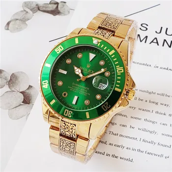 

2020 Hot Sale Rolex- Submariner- Brand Luxury Men's Steel Band Quartz Watch Business Fashion Casual Ladies Watch Gift AAA 3