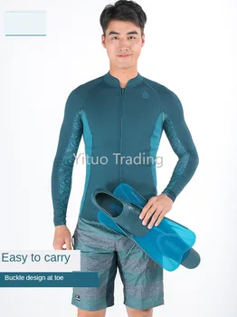 

087810 Short Fins Adult Free Diving Snorkeling Sambo Swimming Fins Children Training Professional SUBEA