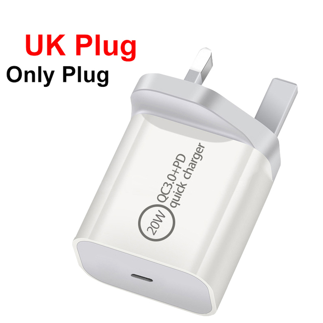 20W USB Type C Charger Fast Phone Charge For iPhone 12 11 Pro Max X Xs Xr 7 for Huawei Xiaomi LG Samsung Travel Power Adapter