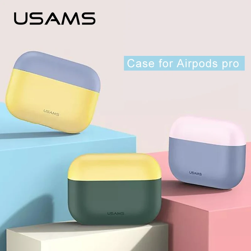 Чехол для наушников Apple AirPods pro жидкий силиконовый чехол беспроводные наушники USAMS