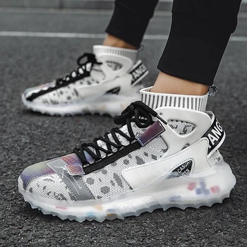 

Casual Men's Comfortable Lightweight Sneakers Fashion Air Cushion Non Slip Breathable Shoes Spring Autumn Male Running Sneakers