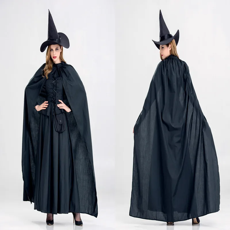 

New Style Halloween Adult Clothing Witch Woman Makeup Ball Performance Costume Vampire Witch Princess Dress COS