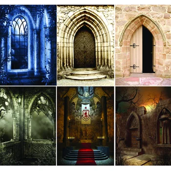 

Vinyl Custom Photography Backdrops Prop gothic Buliding Theme Photography Background GT20302-01