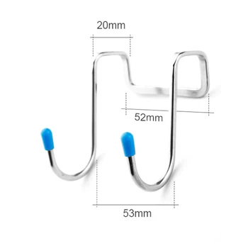 

1 PCS Stainless Steel Double S-shaped Storage Hook, Storage Box Accessory For Bathroom Door Dropshipping X9X05100