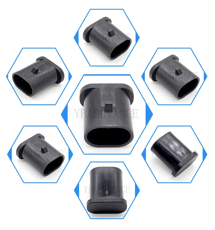 2 Pin PA66 AMP Superseal 1,5 мм разъем штора 2 полюса Пластик крышка Кепки для кабелей