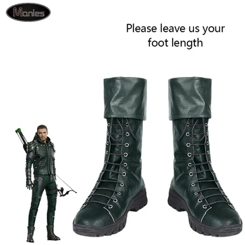 

DC Arrow Season 8 Cosplay Costume Green Arrow Oliver Queen Arrowverse Adult Jacket Halloween Costumes For Unisex Custom Boots